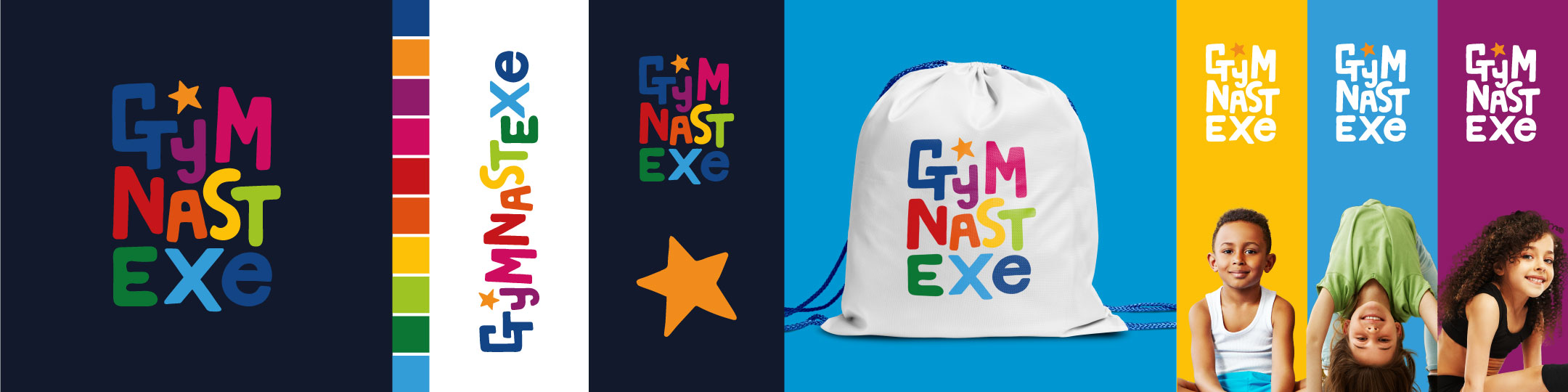 Gymnastexe branding designs